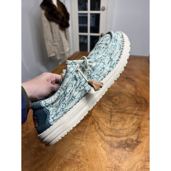 Hey Dude Men’s 11 Wally Fish Lure Slip-On Shoes Preppy Loafers Fisherman Casual - Picture 3 of 10